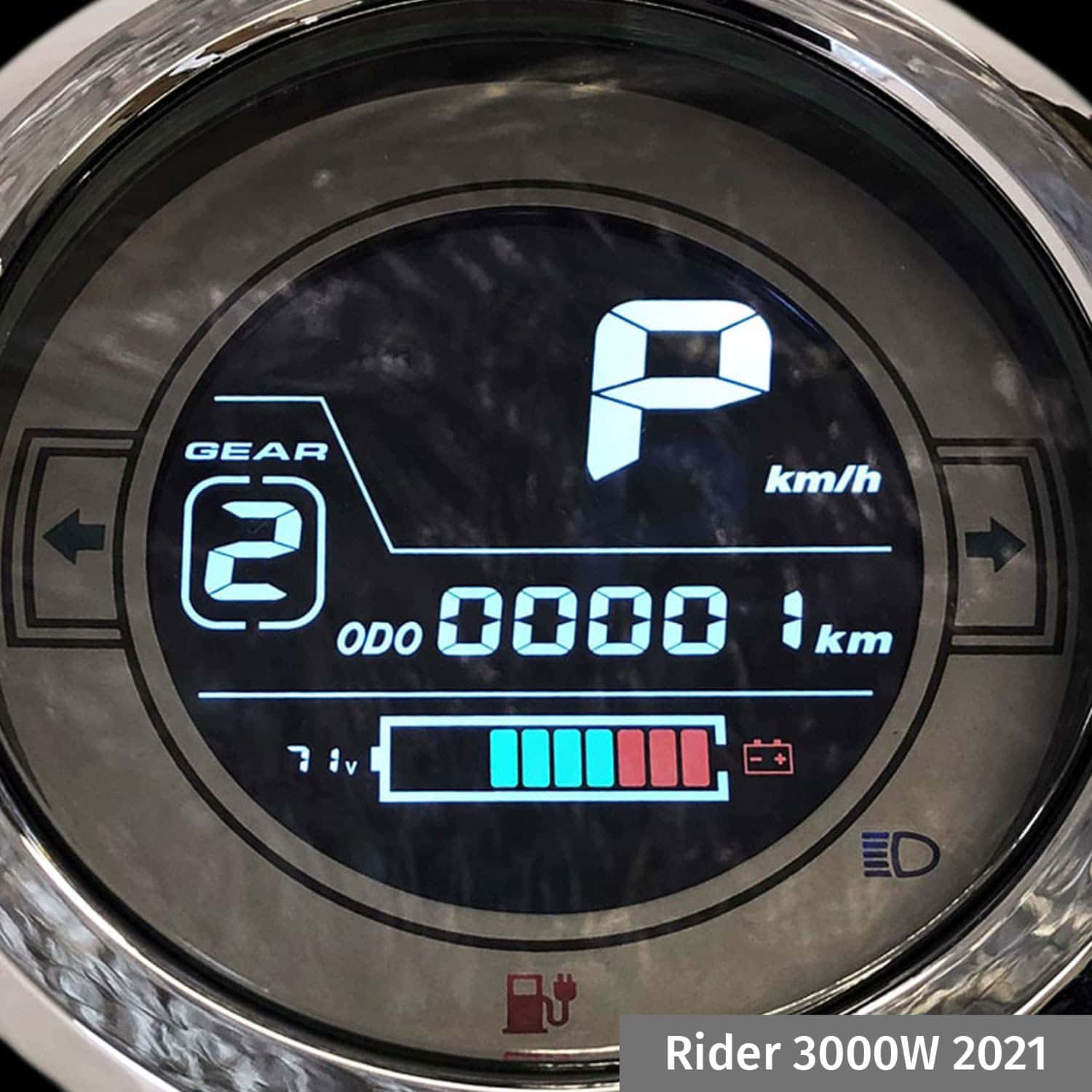 Indicateur de vitesse EV 200 km/h 100 mm (4)